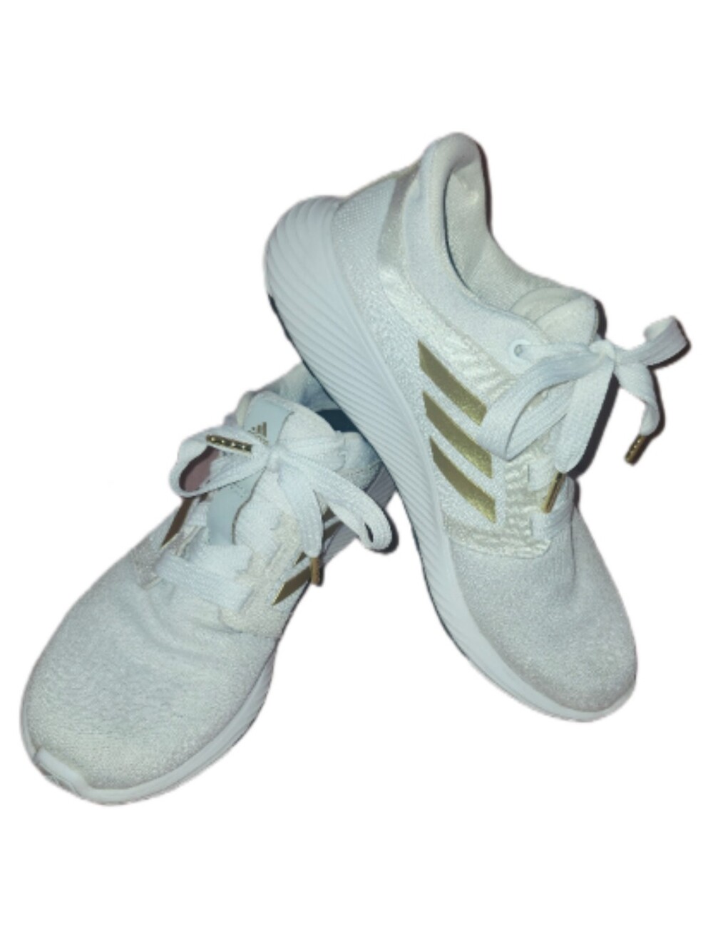 Adidas Edge Lux 3 White W Rose Gold & Black Accents, 8.5